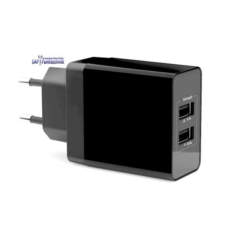 Universal USB Netzteil 2A, schwarz